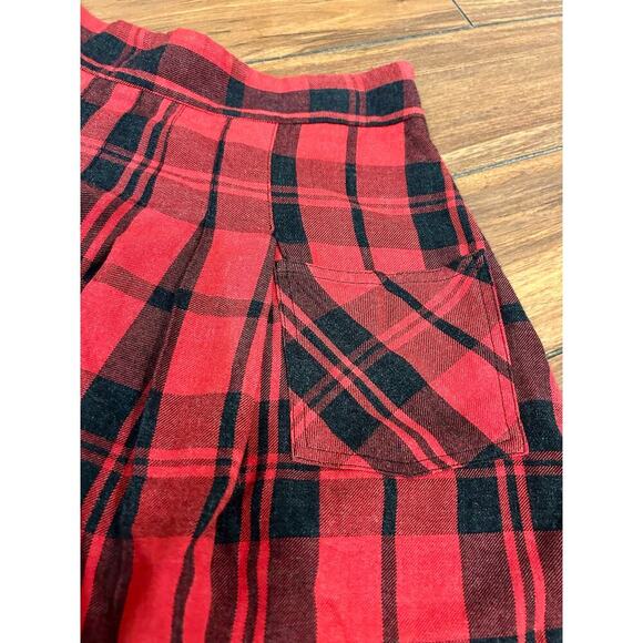 Free People Plaid Mini Skirt size 0 - Picture 2 of 7